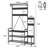 Parent-Child Industrial Hall Tree: Coat Rack Shoe Bench with Storage Cubbies, Hooks & Top Shelf-112623937