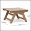 Table d'appoint d'extérieur en bois d'acacia Sedona avec conception à lattes ouvertes pour le patio, la terrasse ou le jardin