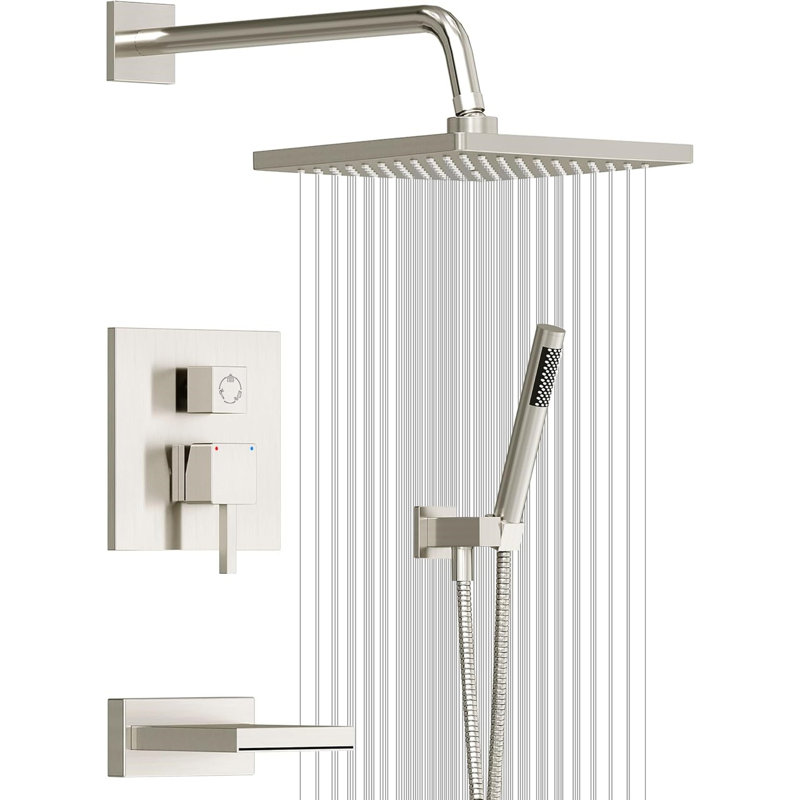 Wall Mounted Outdoor Shower and Footwash Spout