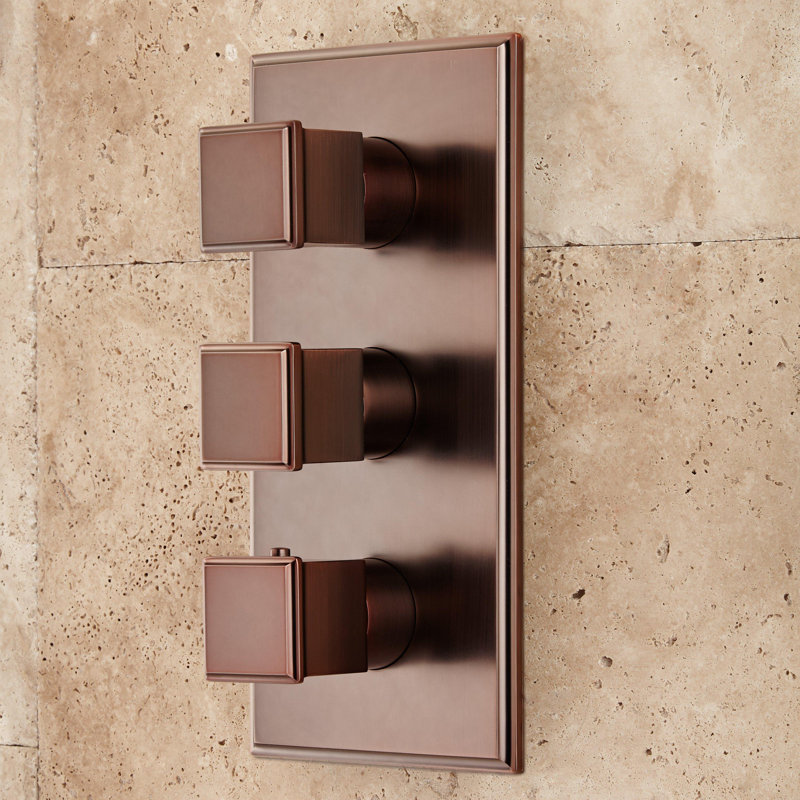 Système de douche complet avec valve brute Ryle, Bronze huilé