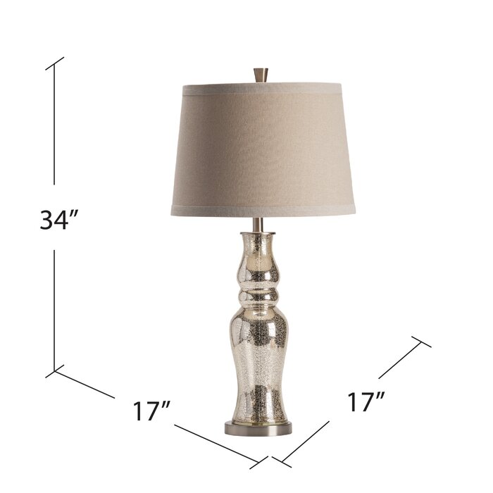 House of Hampton® Mekhi Glass Table Lamp | Wayfair