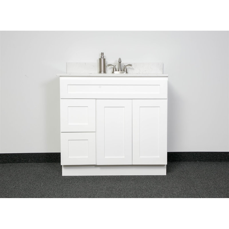Base de meuble-lavabo 36 po seulement, Blanc