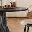 Table ronde en bois de frêne noir-132201514