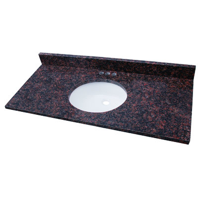 Plateau de meuble-lavabo simple 49 po avec lavabo