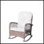 Chaise berçante d'extérieur en osier à assise large-46297774-46297775