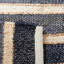 Tapis rayé en jute / coton / laine tissé à la main Wlikerson-1740129950