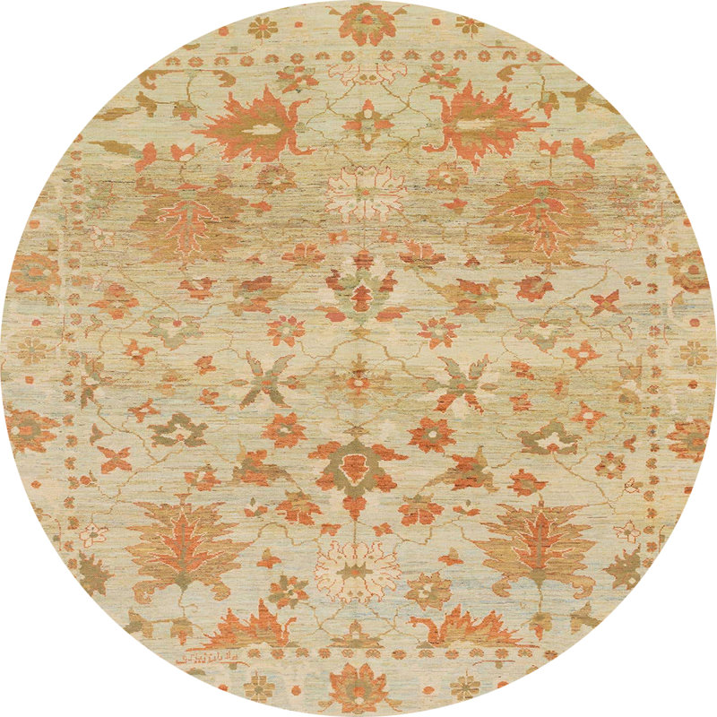 Tapis abstrait moderne 1684, Rond 6 pi