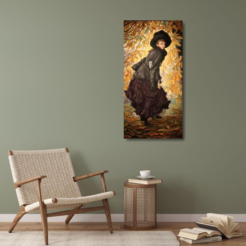 "August" par James Tissot - Art mural sur toile tendue avec châssis, H 40 po x l 28 po