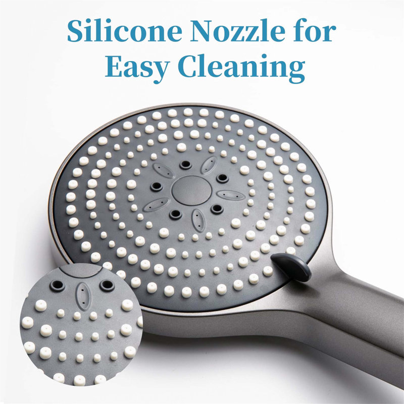 Handheld Shower Head, Brushed Black