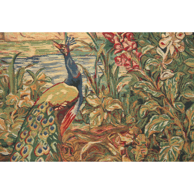 Castle In A Green Landscape Tapestry Wall Art