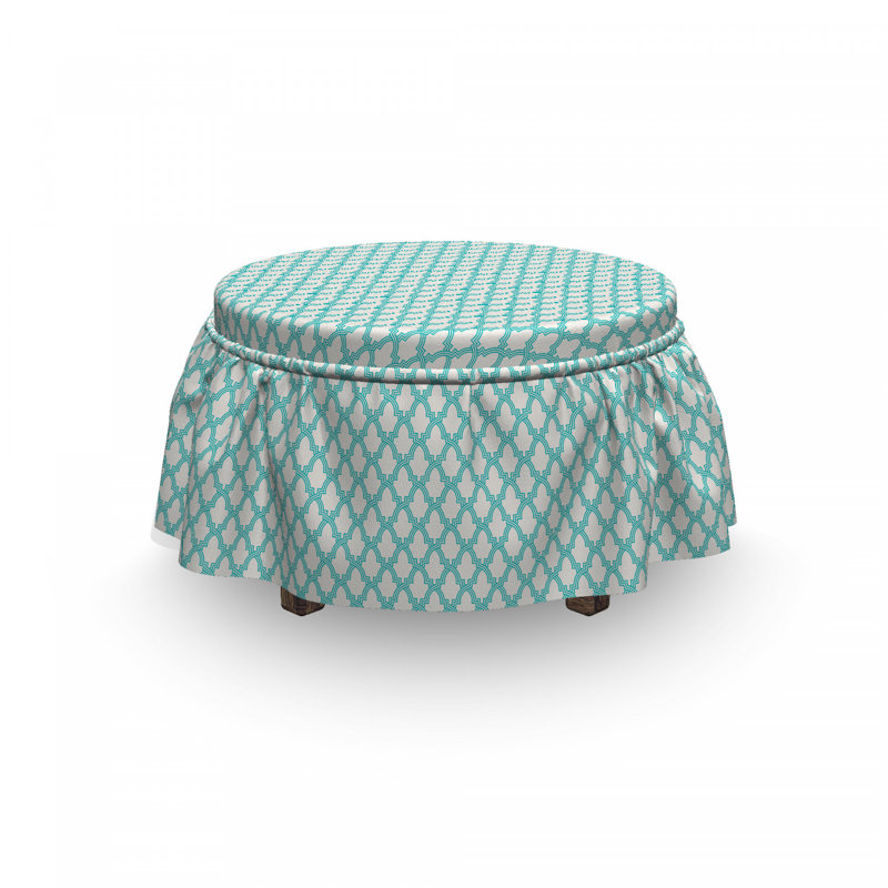 Box Cushion Ottoman Slipcover