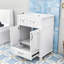 Durable Bathroom Vanity with Storage - Wooden Frame, Soft-Close Doors-1610602073