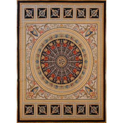 Modren Aubusson Rug 9.9 X 13.5