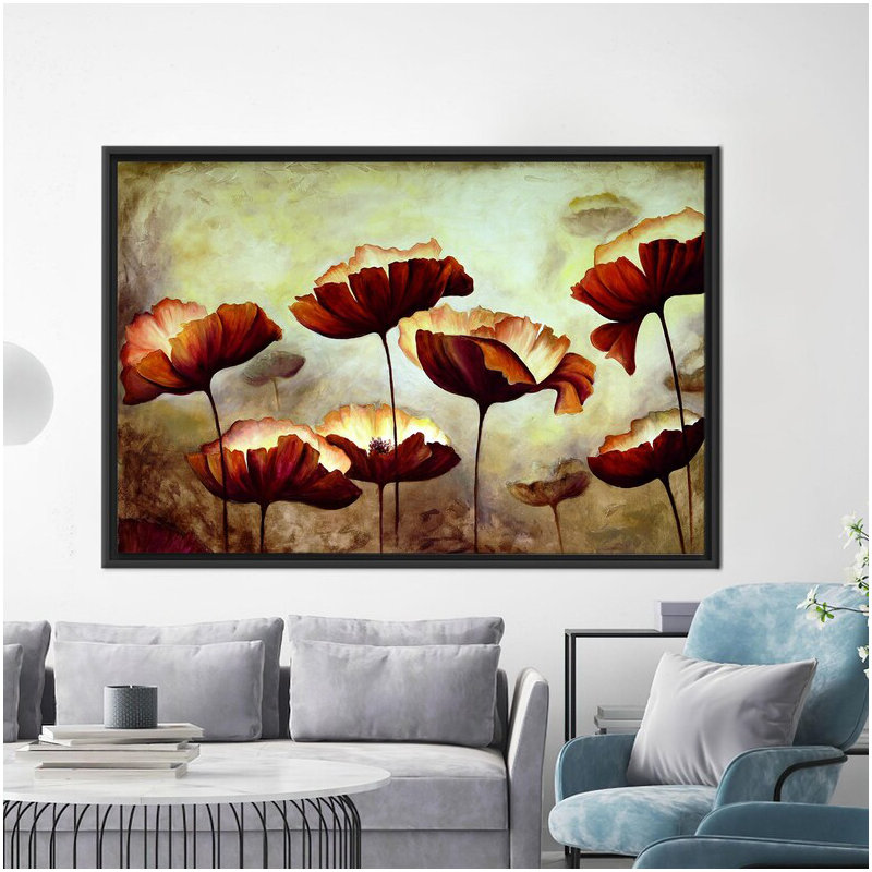 Print on Canvas, Black Floater Framed, 80 cm H x 110 cm W