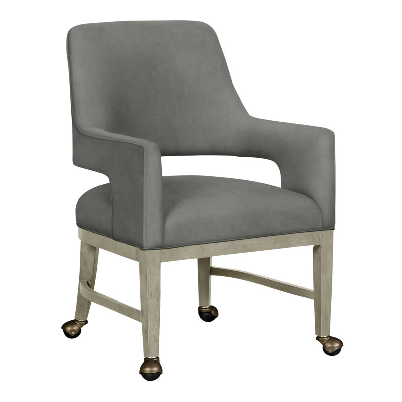 Chaise avec accoudoirs Josie Grande, Étain 9953, Amande chamois
