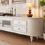Meuble télé simple et léger de luxe de style crème-1585976881
