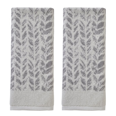 Gracie Oaks Distressed Leaves Hand Towel