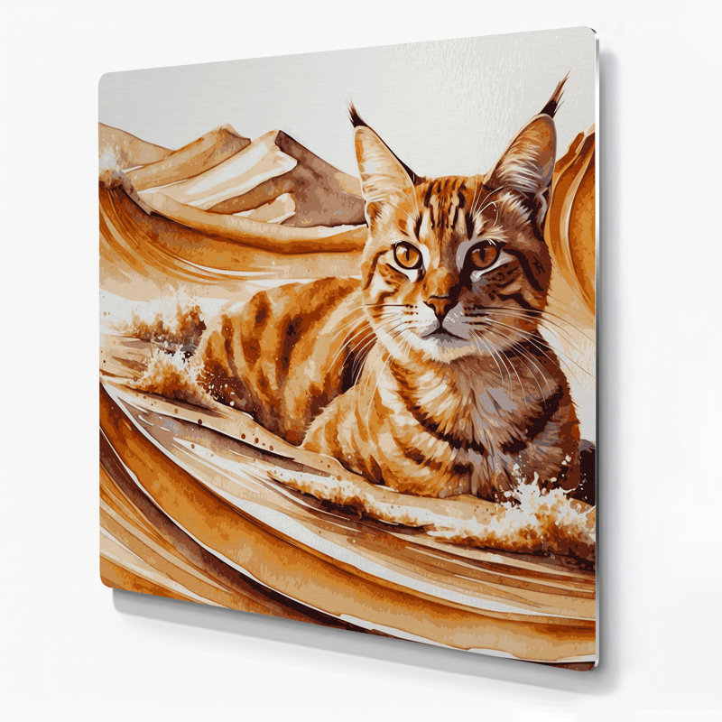 Art mural en métal faune, H 32 po x l 32 po