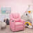 Roomy Kids' Recliner Chair with Cup Holder, Toddler Recliner With Push-Back Design, and Adjustable Footrest-89178679