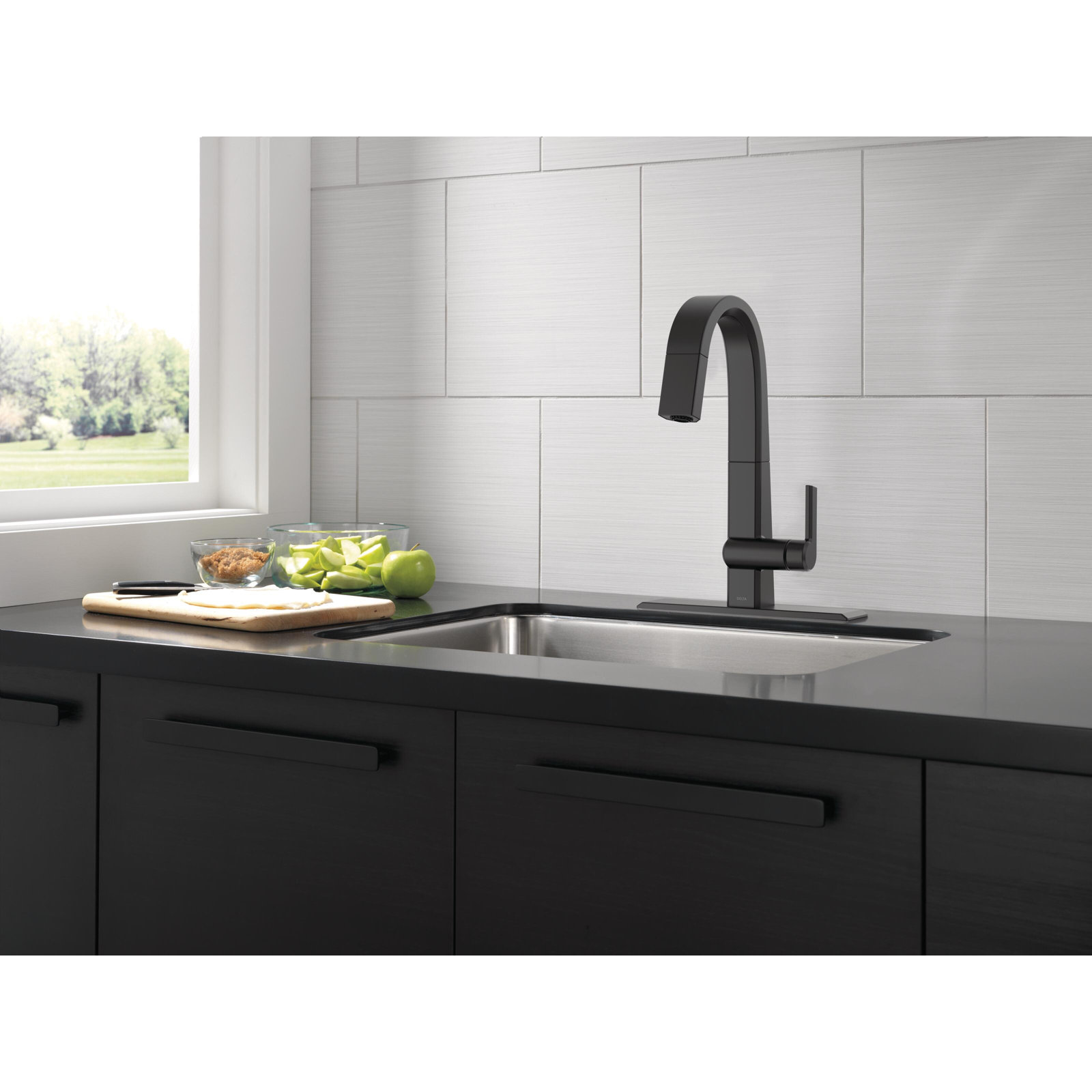 Pivotal Pull-Down Bar Faucet, Matte Black