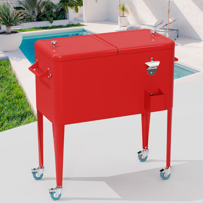 Ozwald Winston Porter 80 qt. Serving Station / Cart