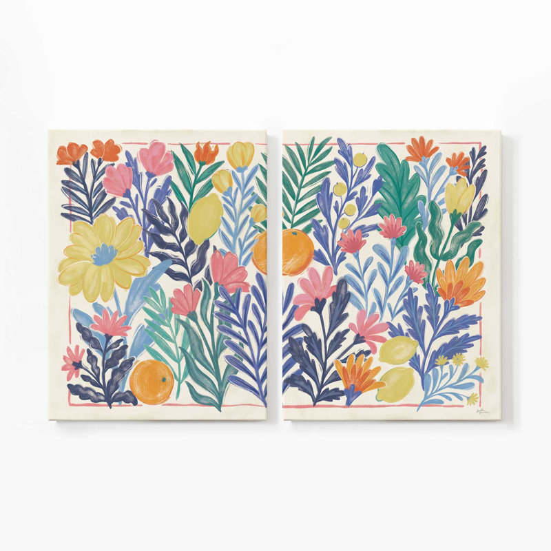 Délice tropical tropical | Impression sur toile 2 panneaux, H 48 po x l 72 po