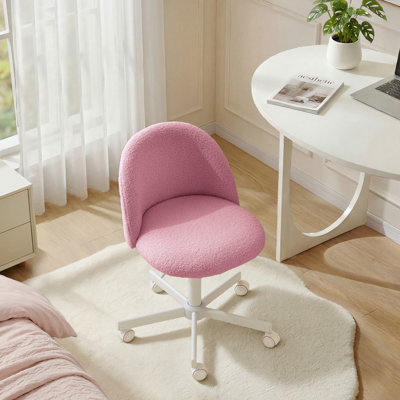 Petit fauteuil de bureau avec roulettes pour bureau personnel Modern Teddy