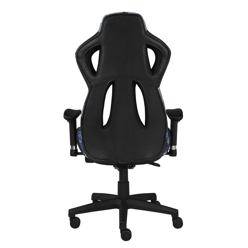 Fauteuil de jeu PC et de course, Noir / Bleu