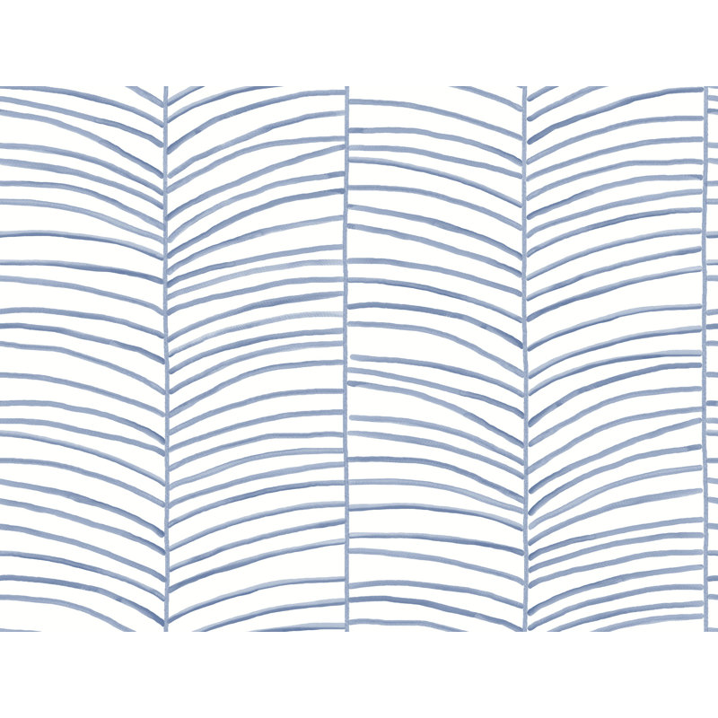 Papier peint Cascade Palm Chevron, Mer