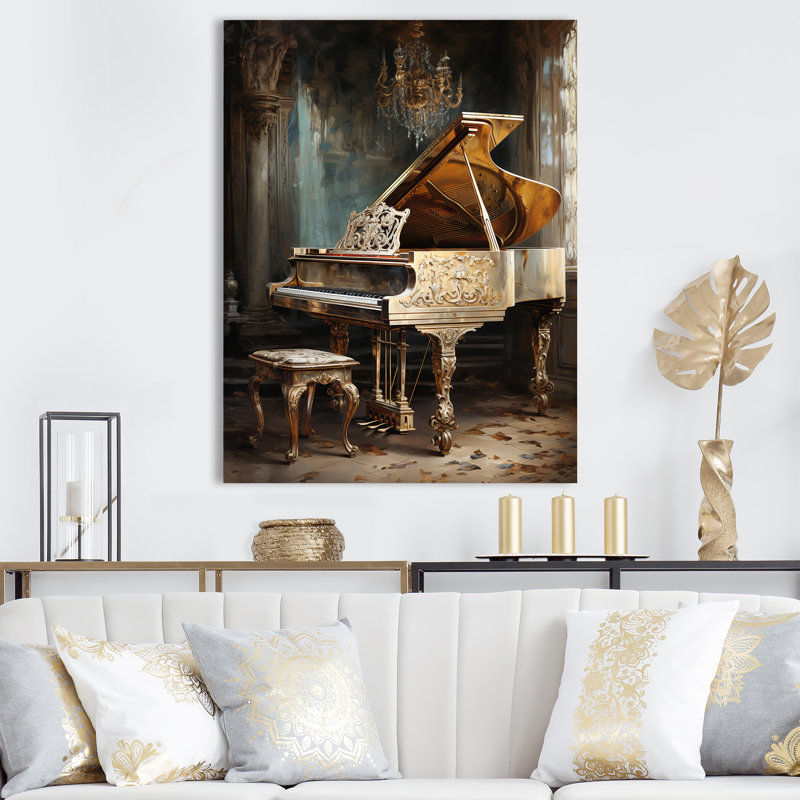 «French Baroque Piano Brilliance», reproduction sur toile, Toile tendue, H 44 po x l 34 po