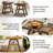 3-Tier Farmhouse End Table Narrow Sofa Side Table