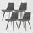 Maxwell 5/7 Pieces Modern Round Dining Table Sets, Sintered Stone Dining Table With PU Upholstered Chairs-1104697716
