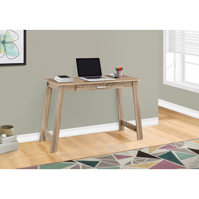 Contemporary Computer Desk, Home Office Desk With Storage Drawers by Ebern Designs