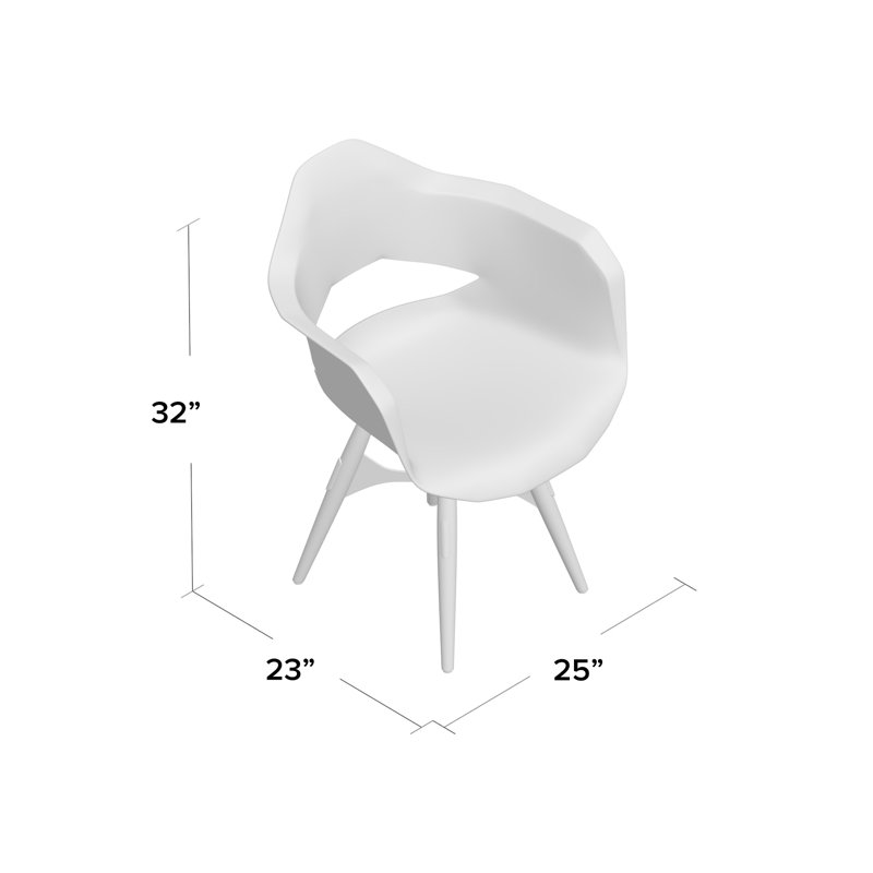 ZigZag 18'' H Armchair, Walnut