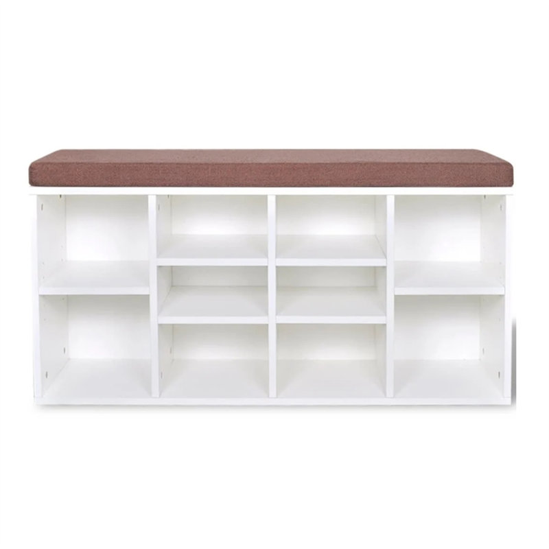 Caillou 10 Pair Shoe Storage Cabinet, White