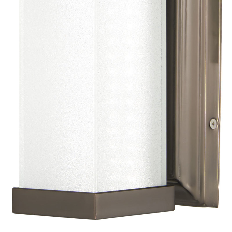 Wurth LED Flush Mounted Sconce, Harvard Court Bronze