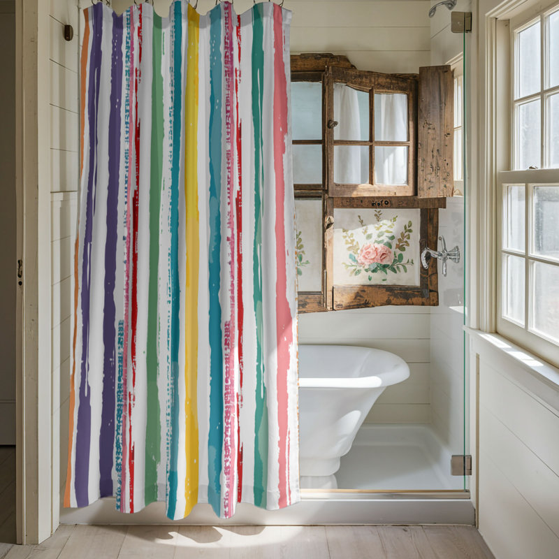 Sparkle Grad - Premium Shower Curtain 65, 74"H x 71"W