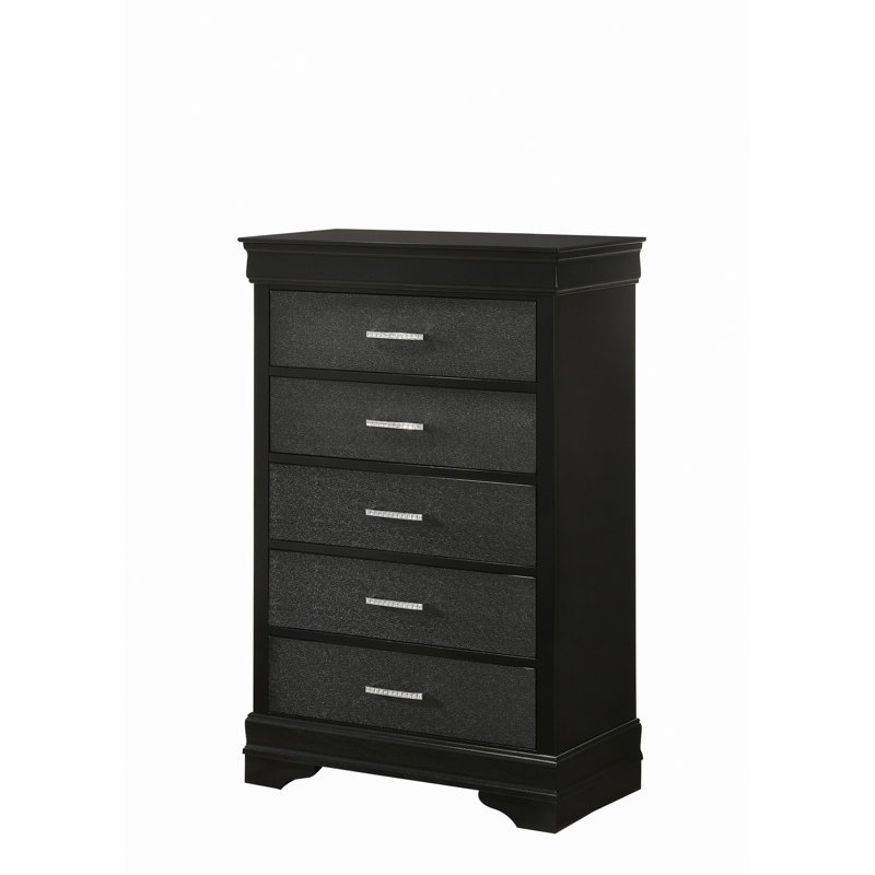 Commode avec tiroirs et poignées en cristal, coffre de rangement pour espace de vie