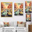 «Green and Red Retro Roadsters», reproduction encadrée sur toile-1207860694-1207860693