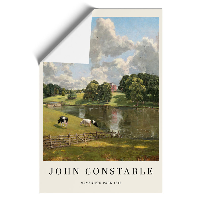 Wivenhoe Park In Essex by John Constable - No Frame Painting, 59cm H x 42cm W x 0.1cm D