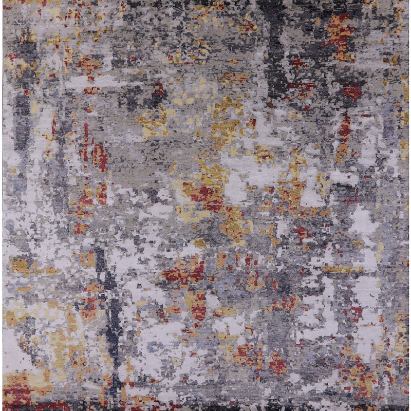 Tapis brun / gris Capital, Carré 3 pis