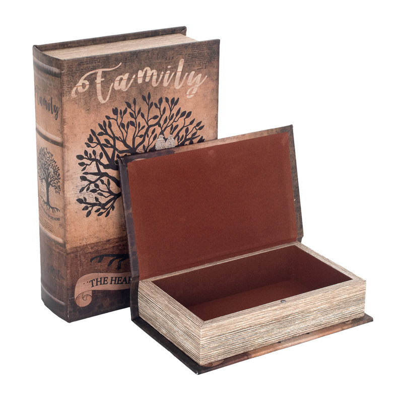 Chachere 2 Piece Medium Density Fiberboard (MDF) Decorative Box Set