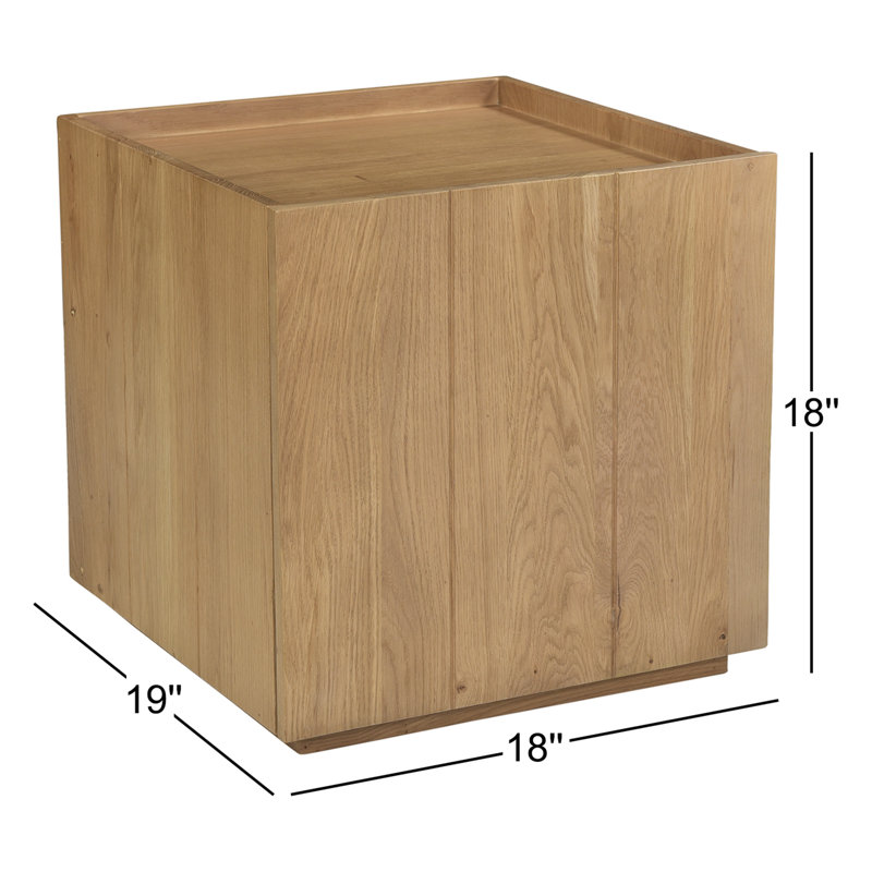Plank Solid Wood Nightstand
