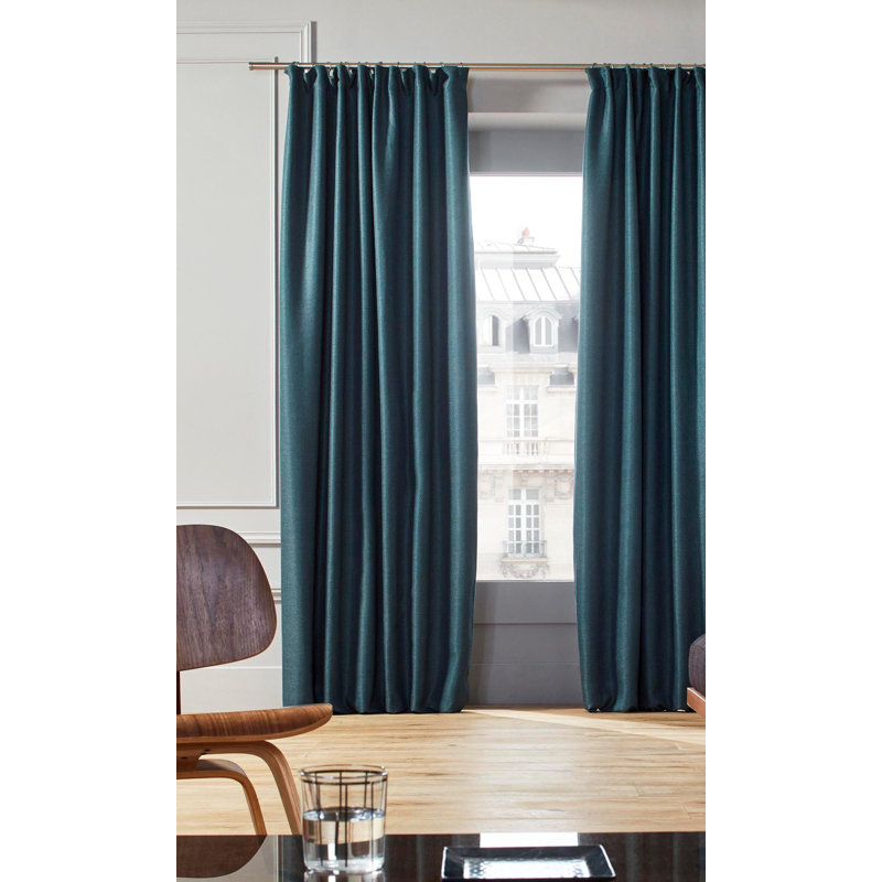Coconut Semi Sheer Single Curtain Panel, 200 W x 280 D cm, Green