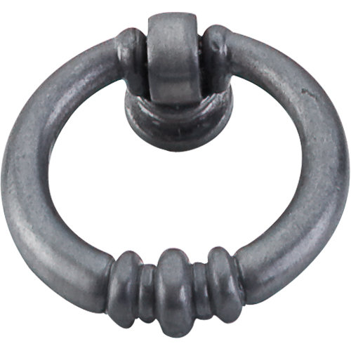 Newton Ring 1 5/8" Length Round Knob, Pewter Light