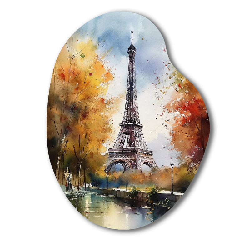 Grogan - Paris Pear Shape Irregular Metal Wall Decor, 30" H x 22" W