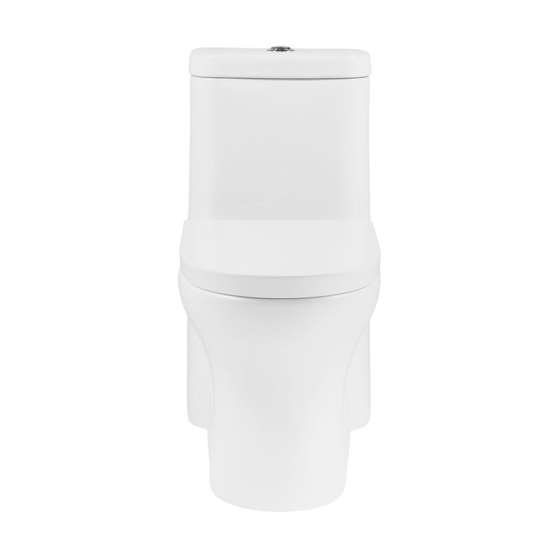 Toilette allongée monopièce à double chasse Monaco (siège inclus)