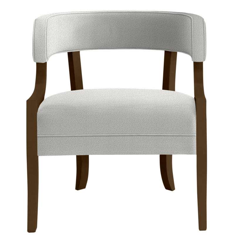 Thom Filicia Home Barrel Chair, Havana, Callaloo Cotton