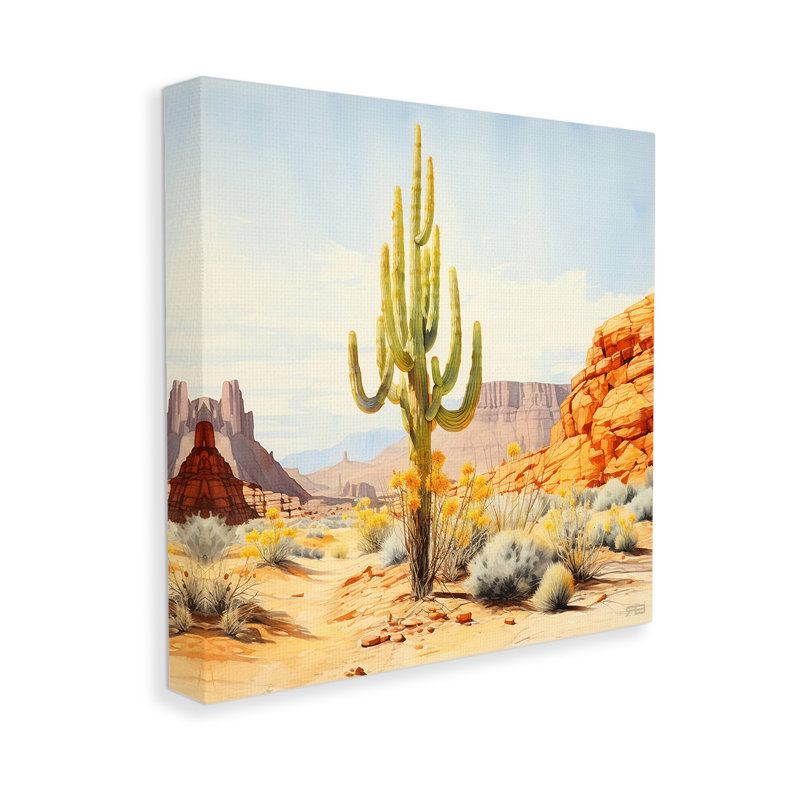 DesertCanyonMesaCanvesWallArtbyRB, H 17 po x l 17 po