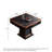 Mid-Century Dark Brown Solid Wood Fully Automatic Silent Roller Coaster Style Mahjong Game Table for Chinese Rules
